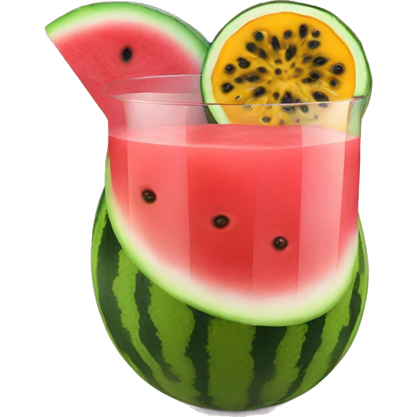 passion fruit watermelon juice iget bar emoji