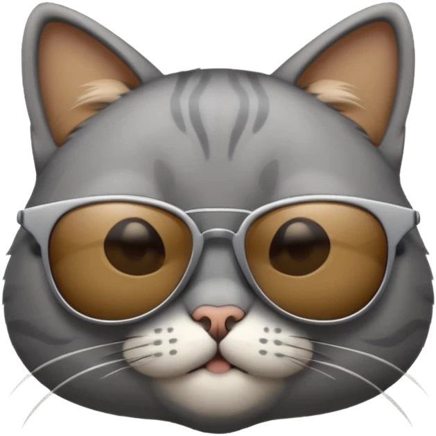 Cat wearing sunglasses emoji