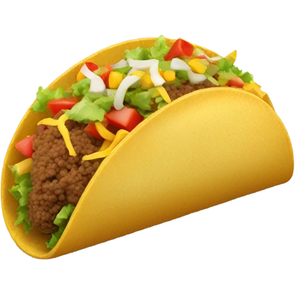 Hairy taco food emoji