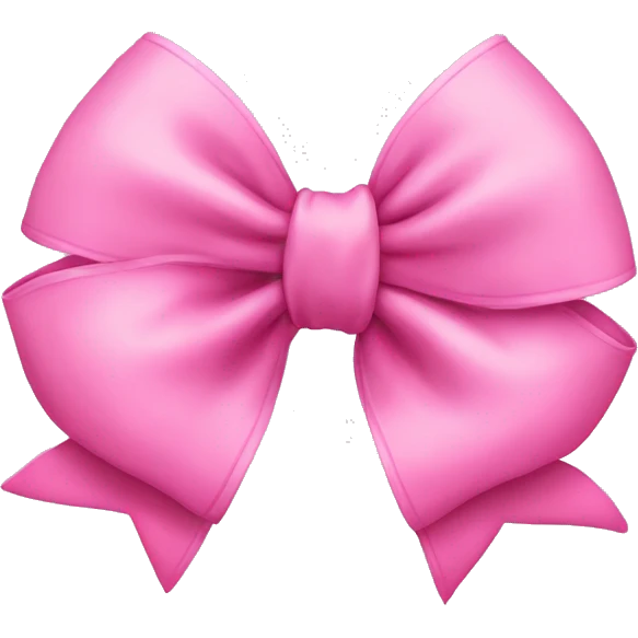 Pink cute bow emoji