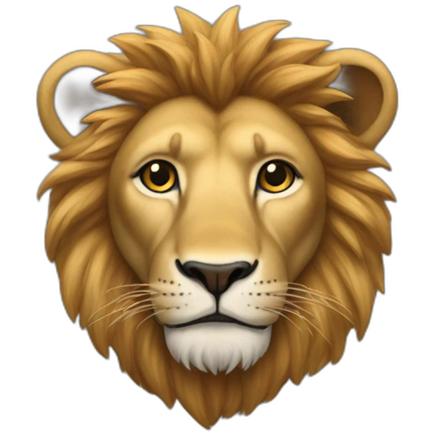 Un lion trisomique emoji