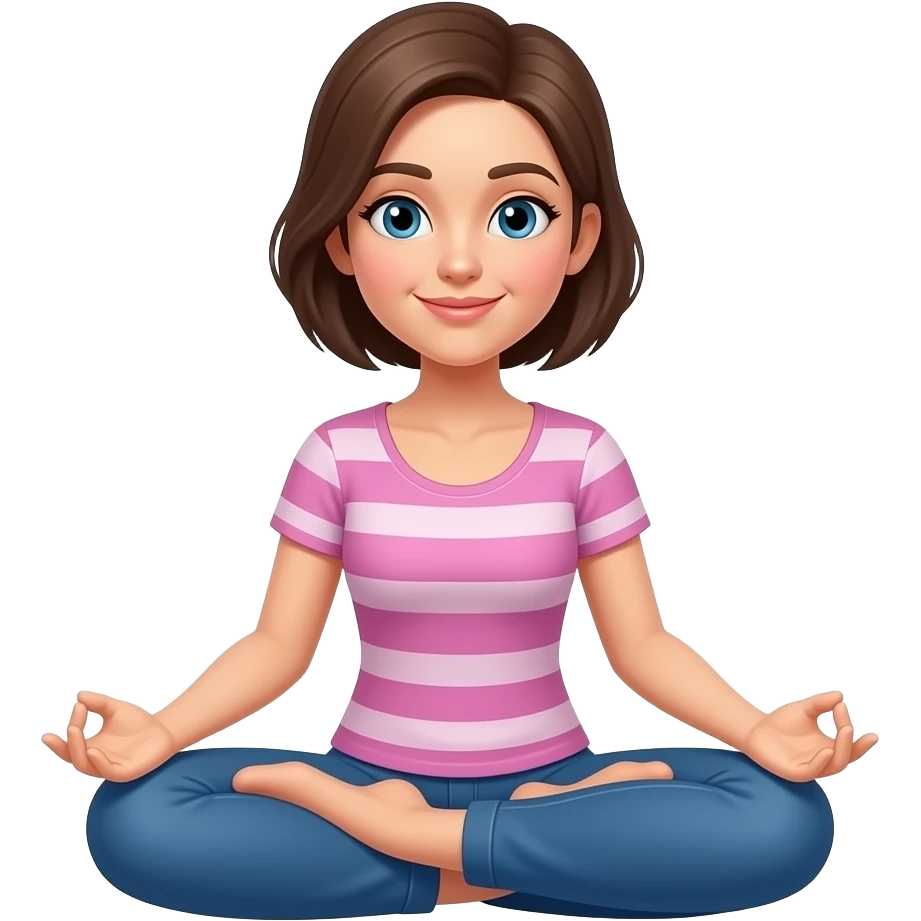 woman in lotus position emoji
