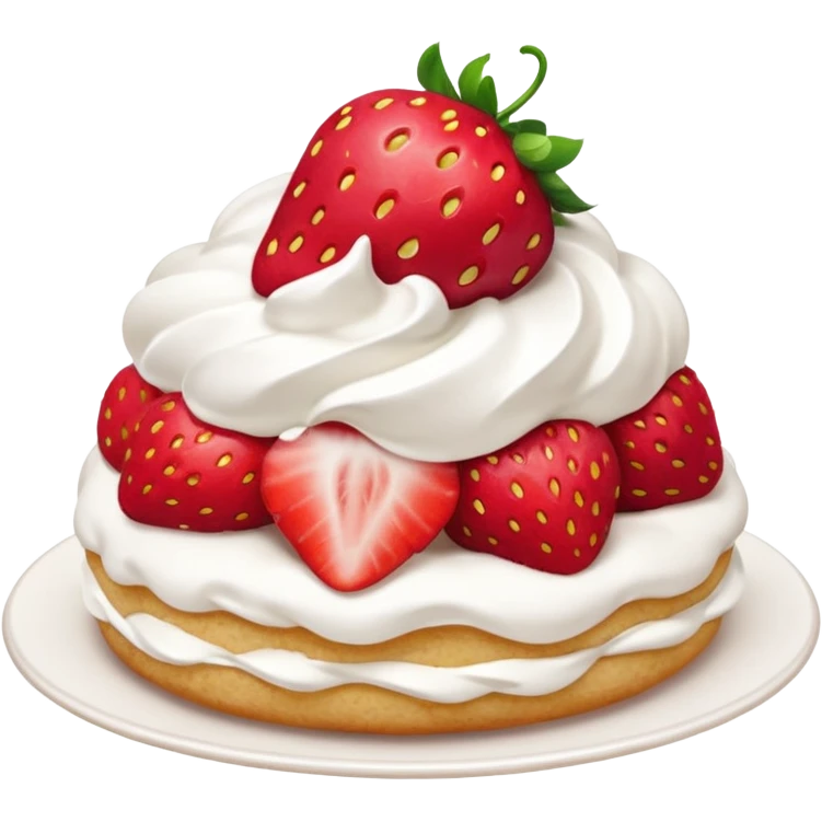 Strawberry shortcake emoji