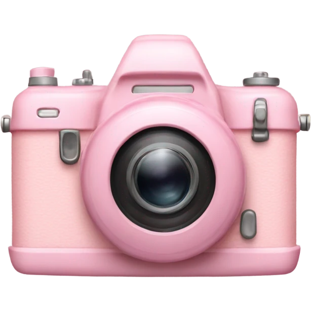 Pastel pink camera emoji