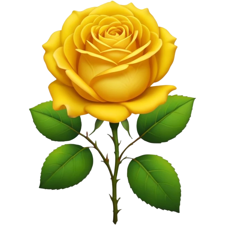 Make a yellow rose  like this 🌹 emoji