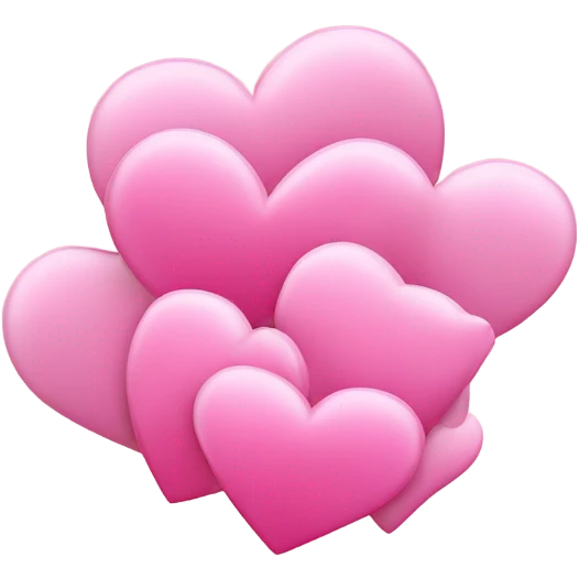 3 pink hearts emoji