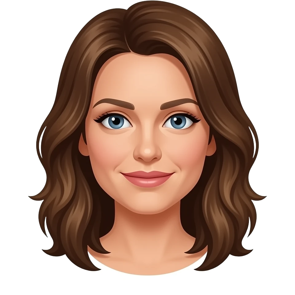 Elizabeth Hurley brown hair emoji