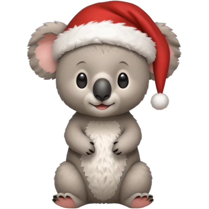 Koala with santa and tonies emoji