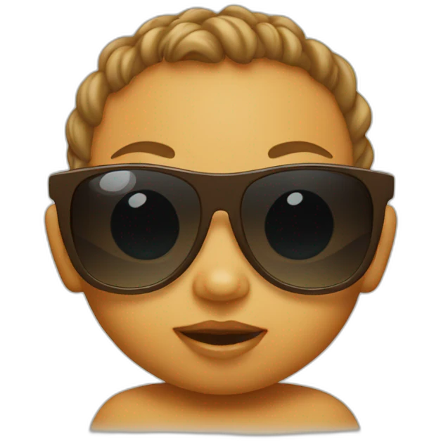 Baby with sunglasses emoji