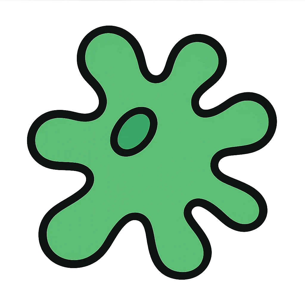 abstract green shape emoji