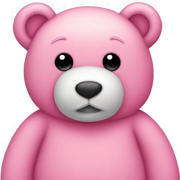 pink teddy bear emoji