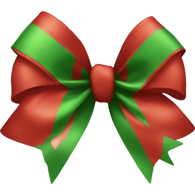 christmas bow emoji