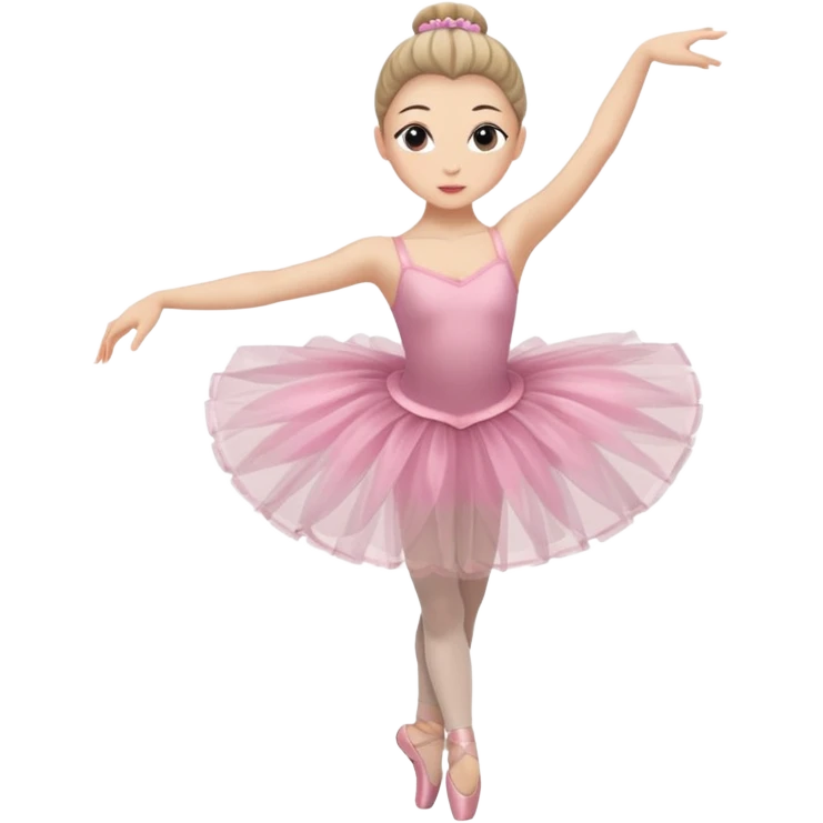 ballet dancer in tutu, New York City Ballet style emoji
