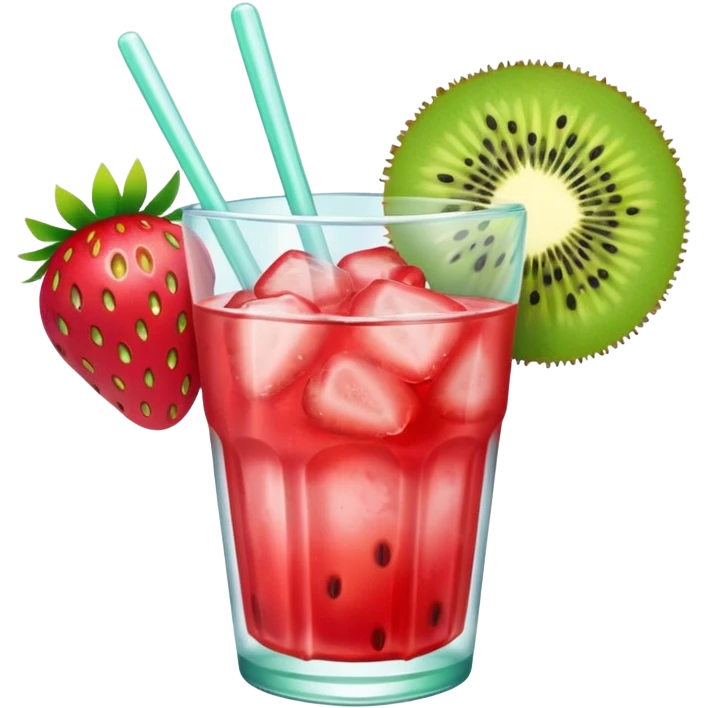 strawberry kiwi ice emoji