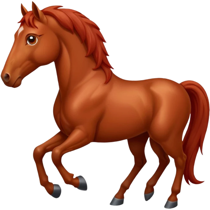 a red horse emoji