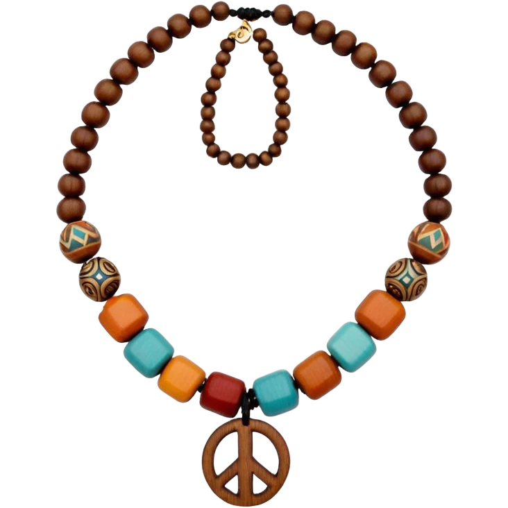 hippie necklace emoji