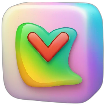 check mark that is colorful emoji