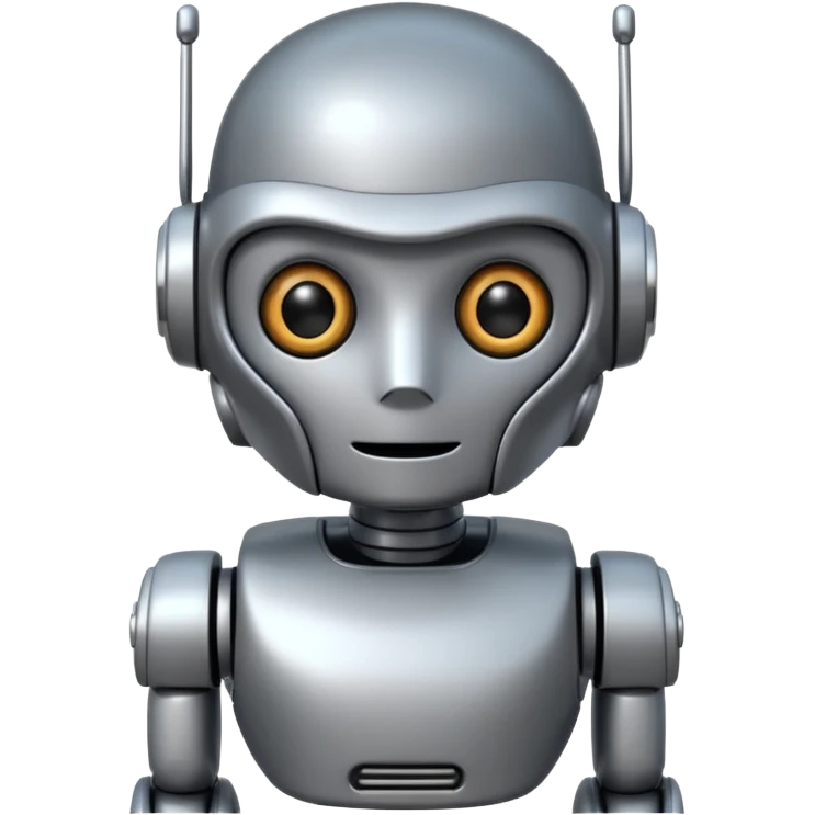 a.i cute robot emoji