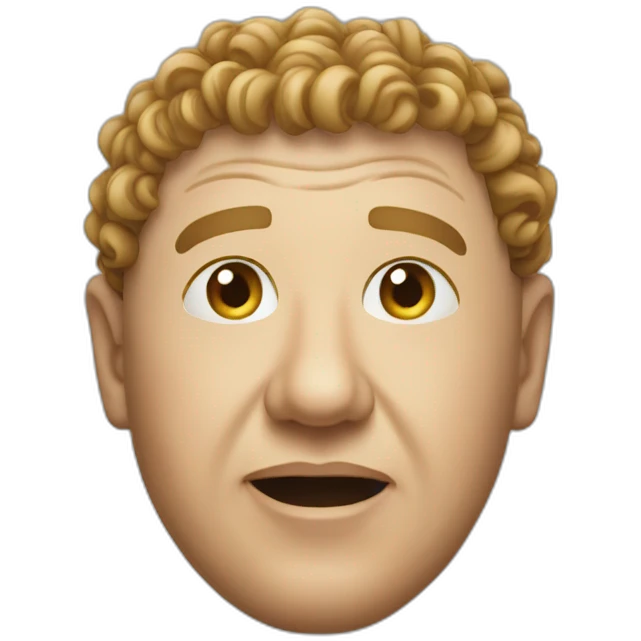 Curly Howard emoji