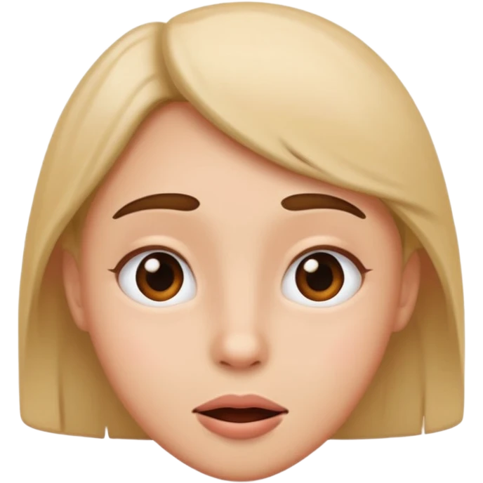 A funny romantic looking  emoji