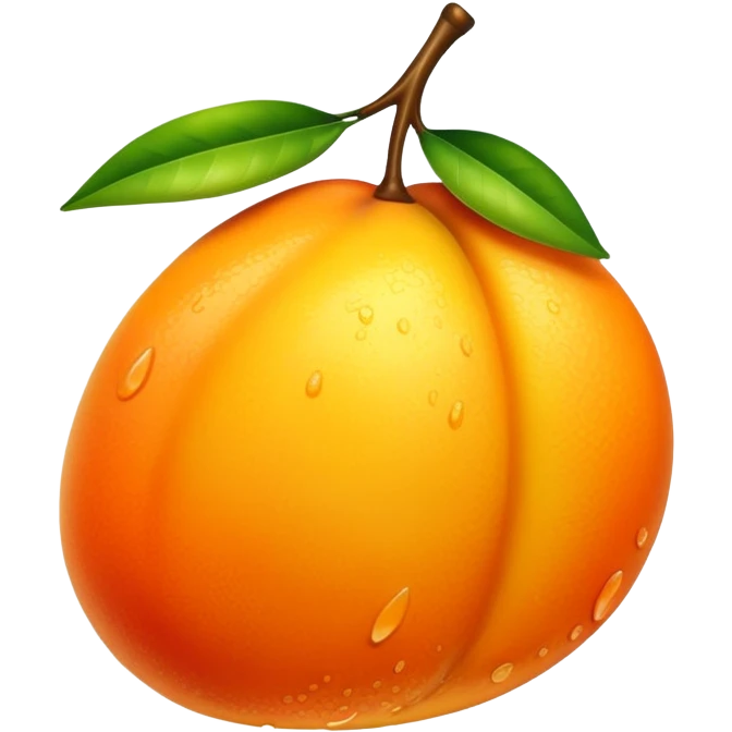 Juicy wet mango emoji