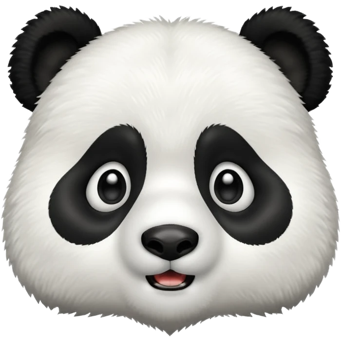shocked panda bear emoji