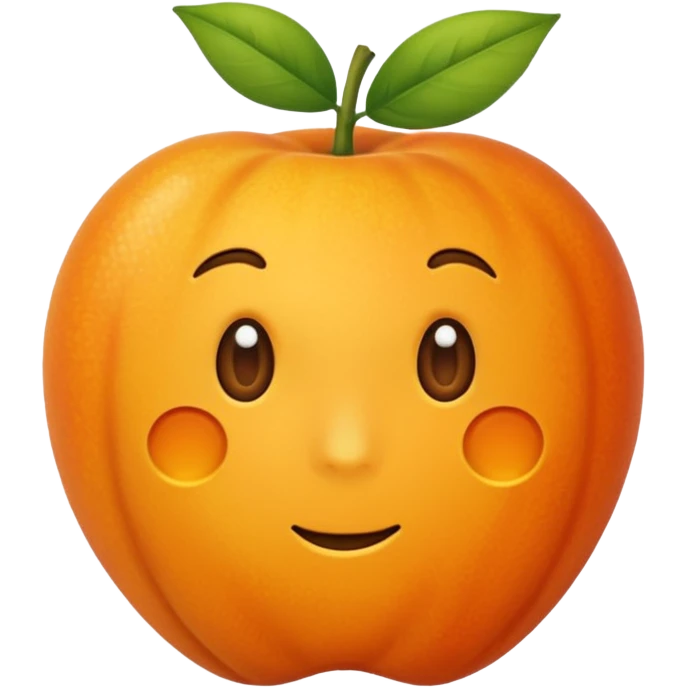 Hace la fruta albaricoque pero hacelo sin cara  emoji
