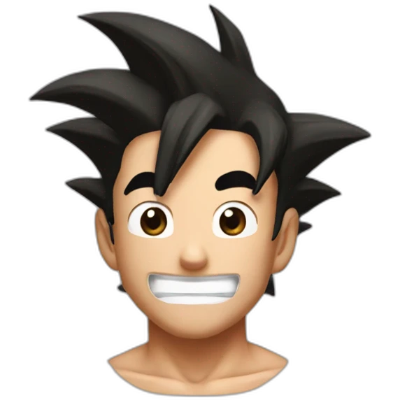 does goku clean nuts? emoji