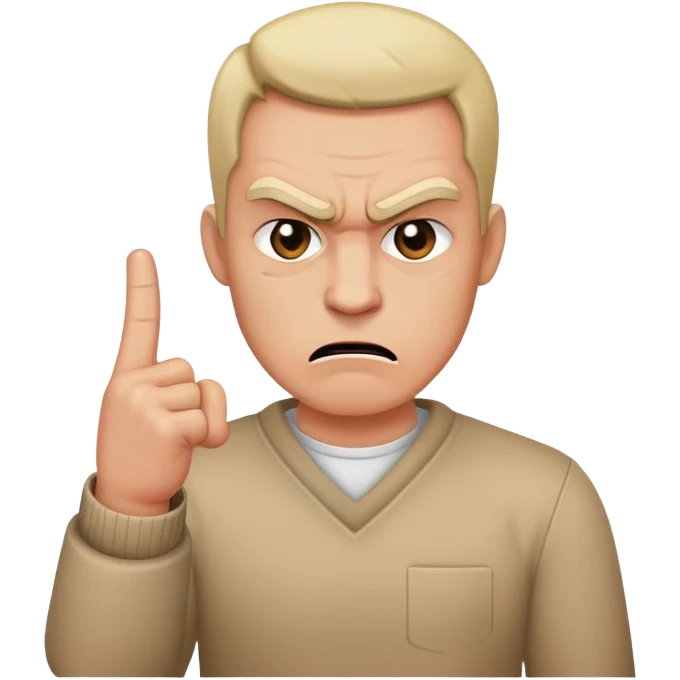 guy with middle finger emoji