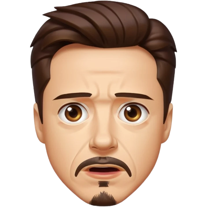 suprised tony stark emoji