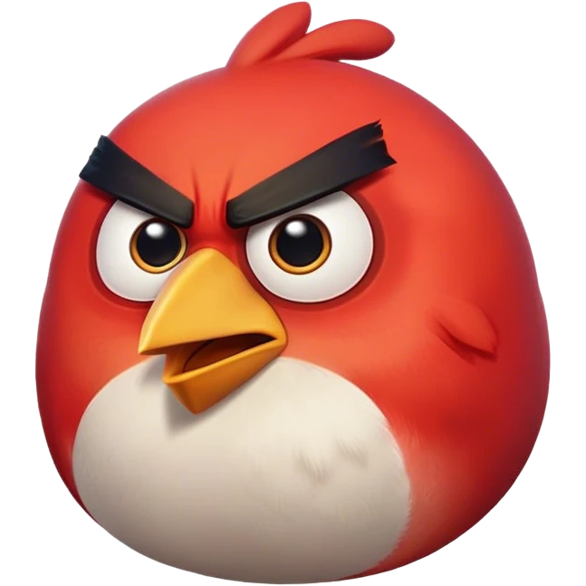 Angry bird side emoji