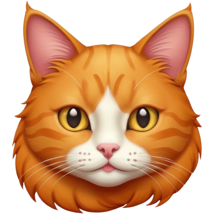 Orange weise Katze  emoji