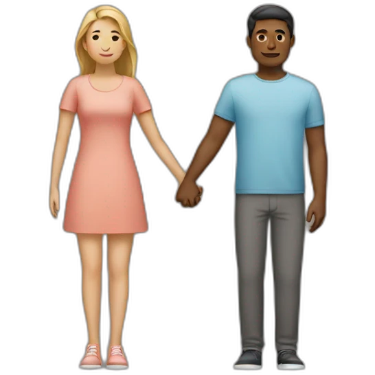 two people linking arms emoji