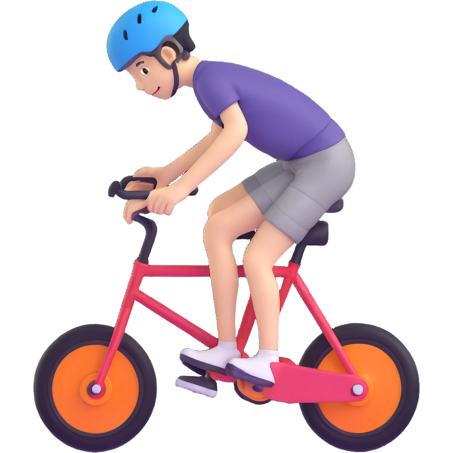 beginner, newcomer with training wheels emoji