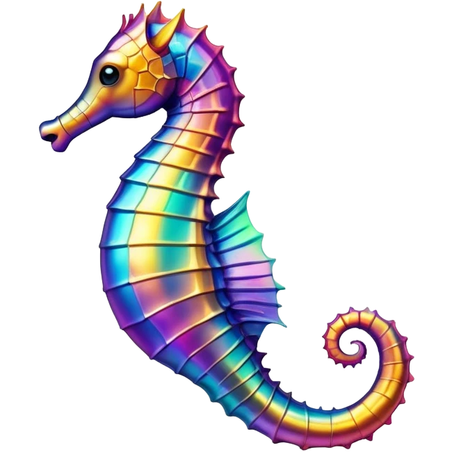 colorful seahorse emoji