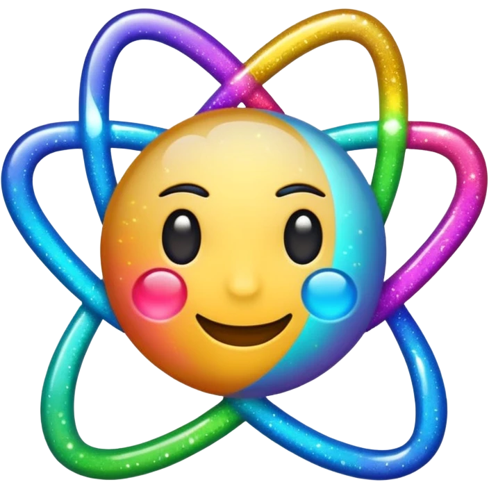 React logo with sparkles emoji emoji
