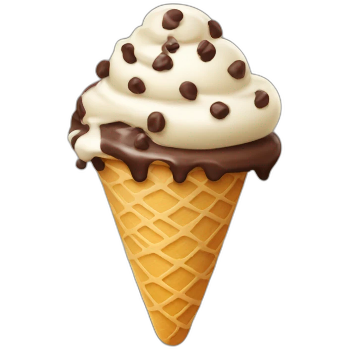 Chocolate chip Ice cream  emoji