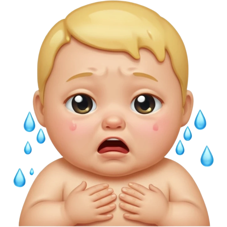 Crying baby emoji