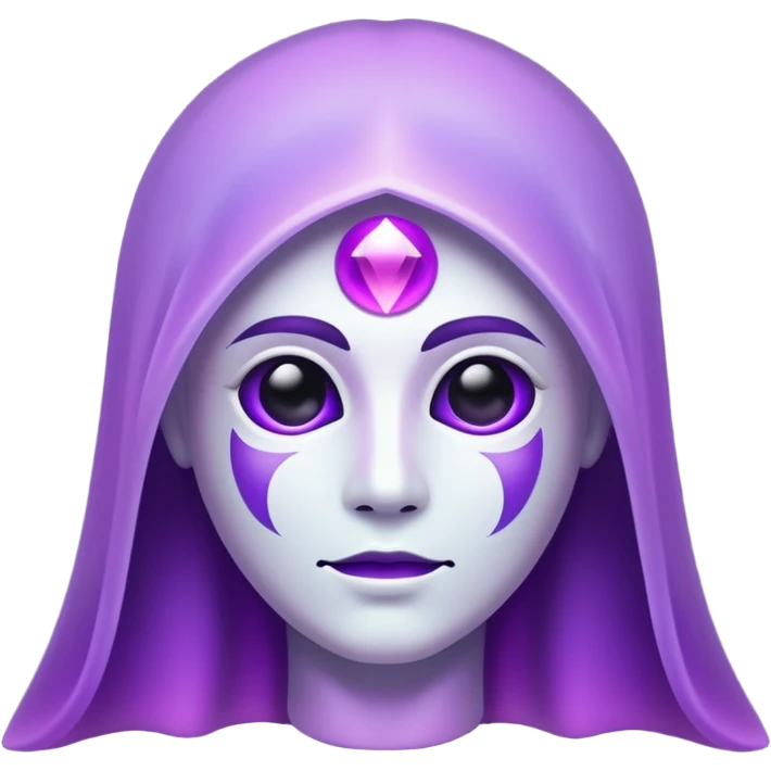 glitter cian and purple phantom emoji