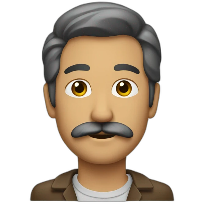 A Gulf man with a mustache and beard emoji