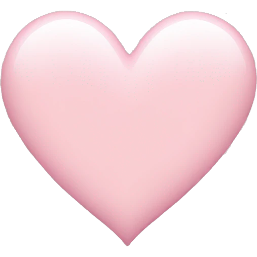 Light pink heart  emoji