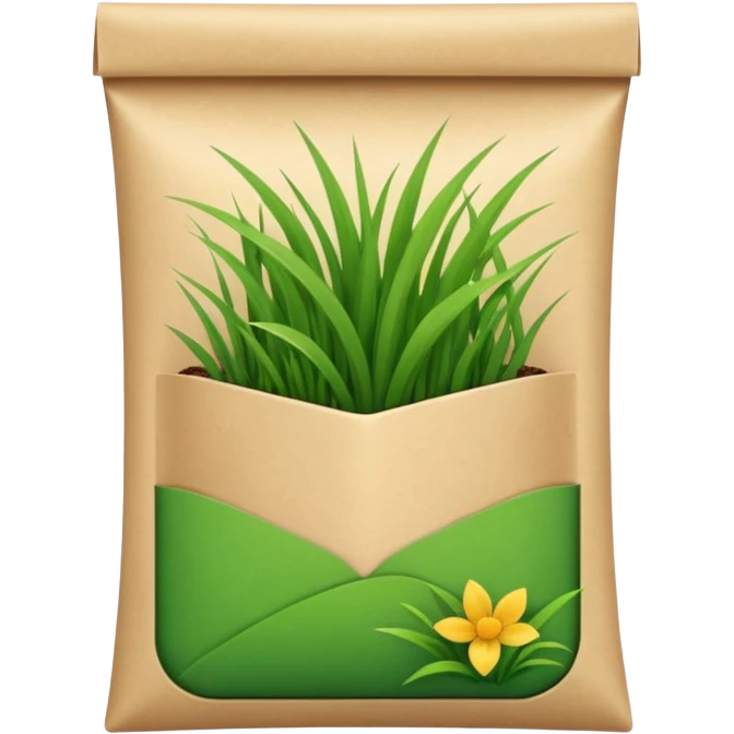 seed grass packet pocket emoji