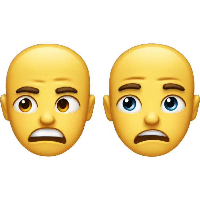 both crying and angry emoji
 emoji