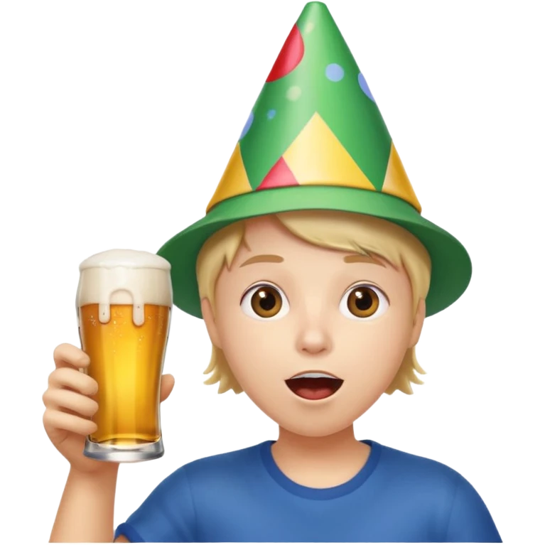 beer clink emoji combined with face puffing emoji emoji