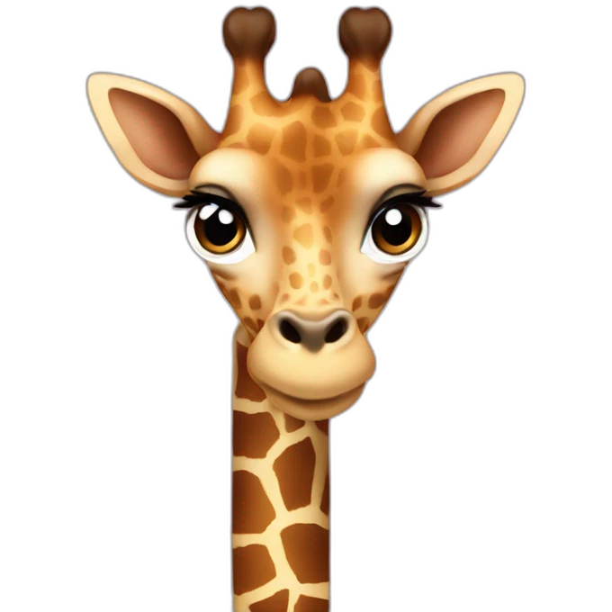 Giraffe as Ariana Grande emoji