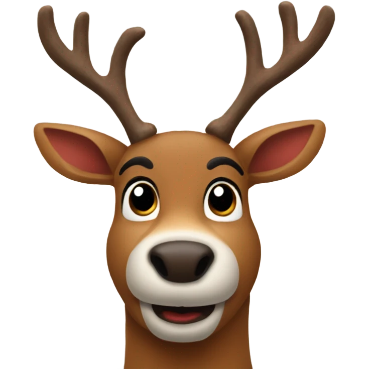 Rudolph the red nosed reindeer  emoji