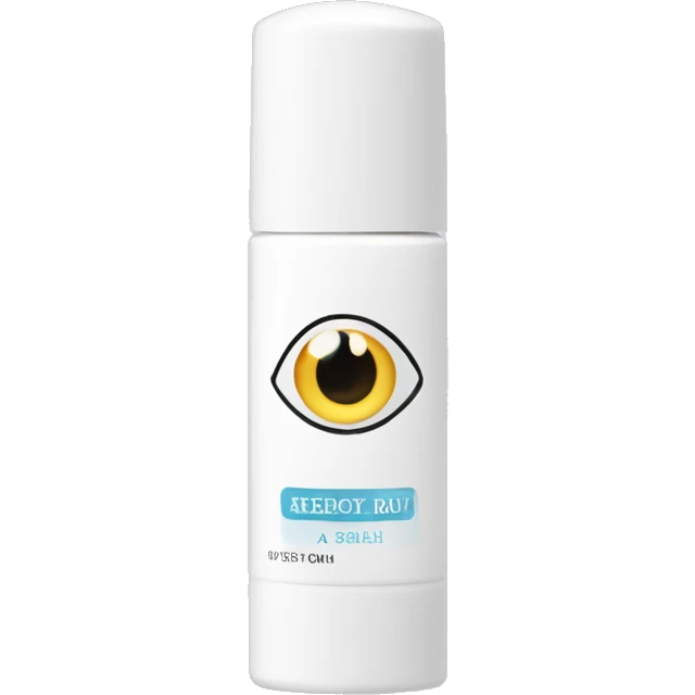 eye cream bottle with label emoji