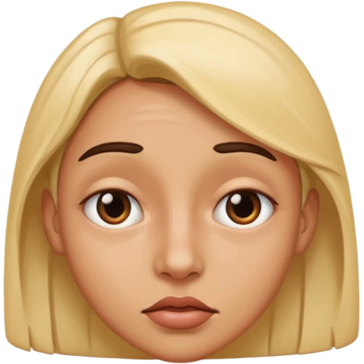 Create a distorted face  emoji