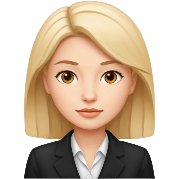 Business woman surround emoji