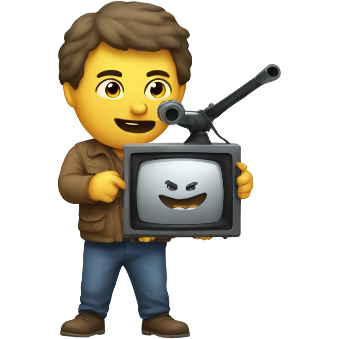 Tv shoving soviet film emoji